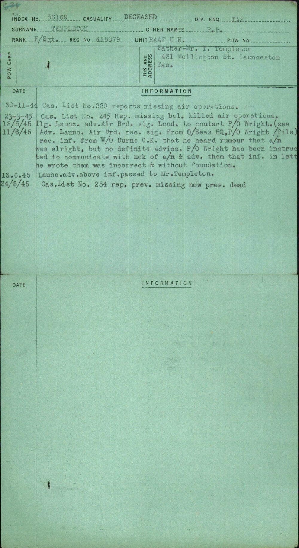 Templeton, R B, 428079