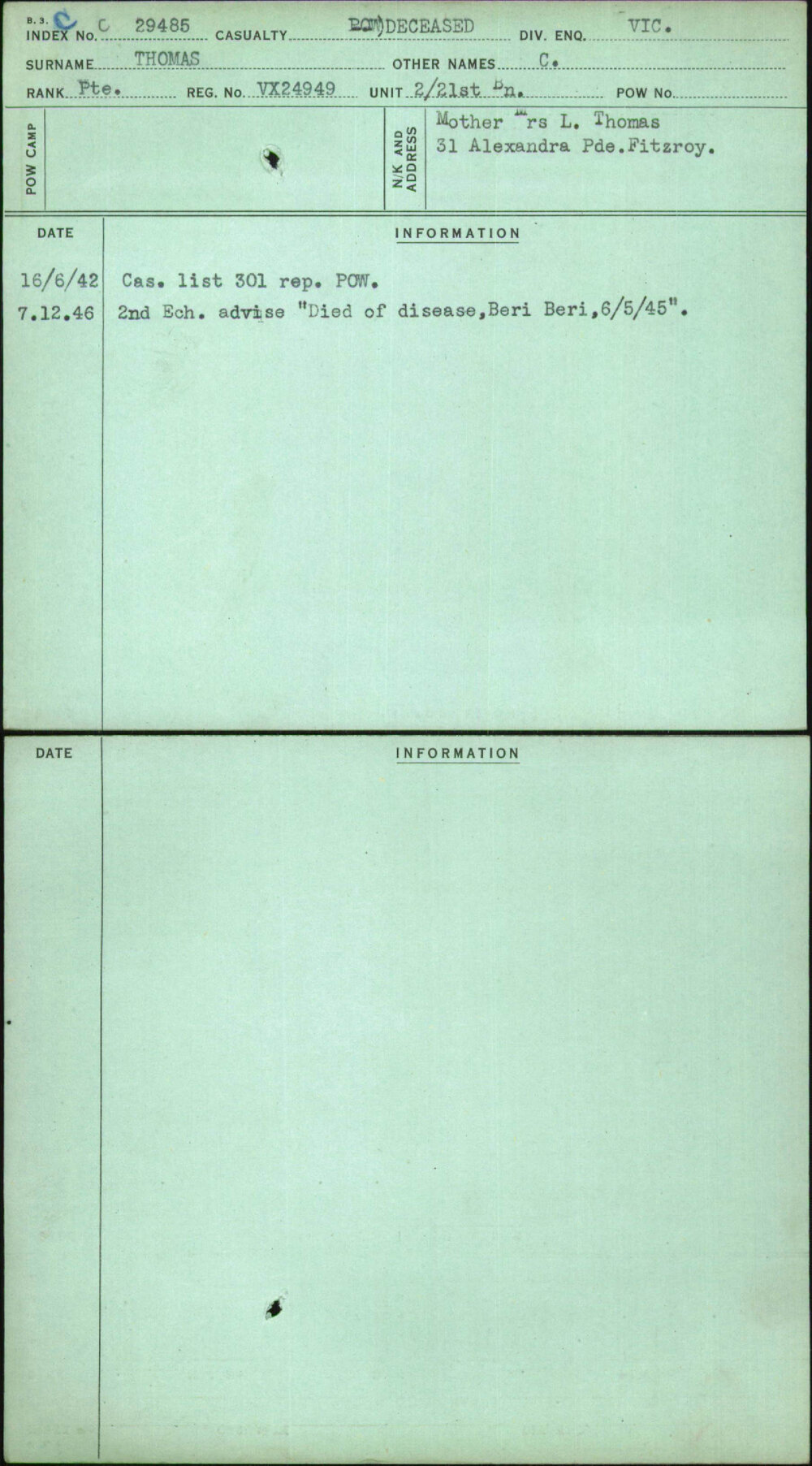 Thomas, C, VX24949