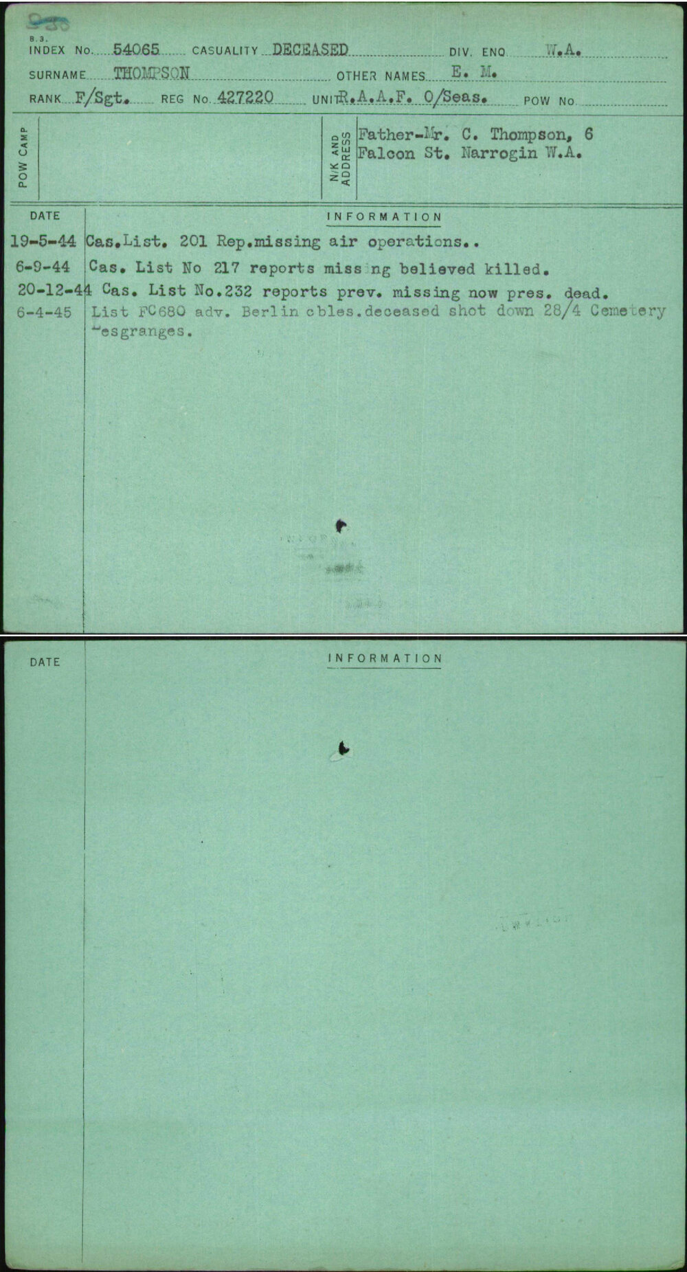 Thompson, E M, 427220