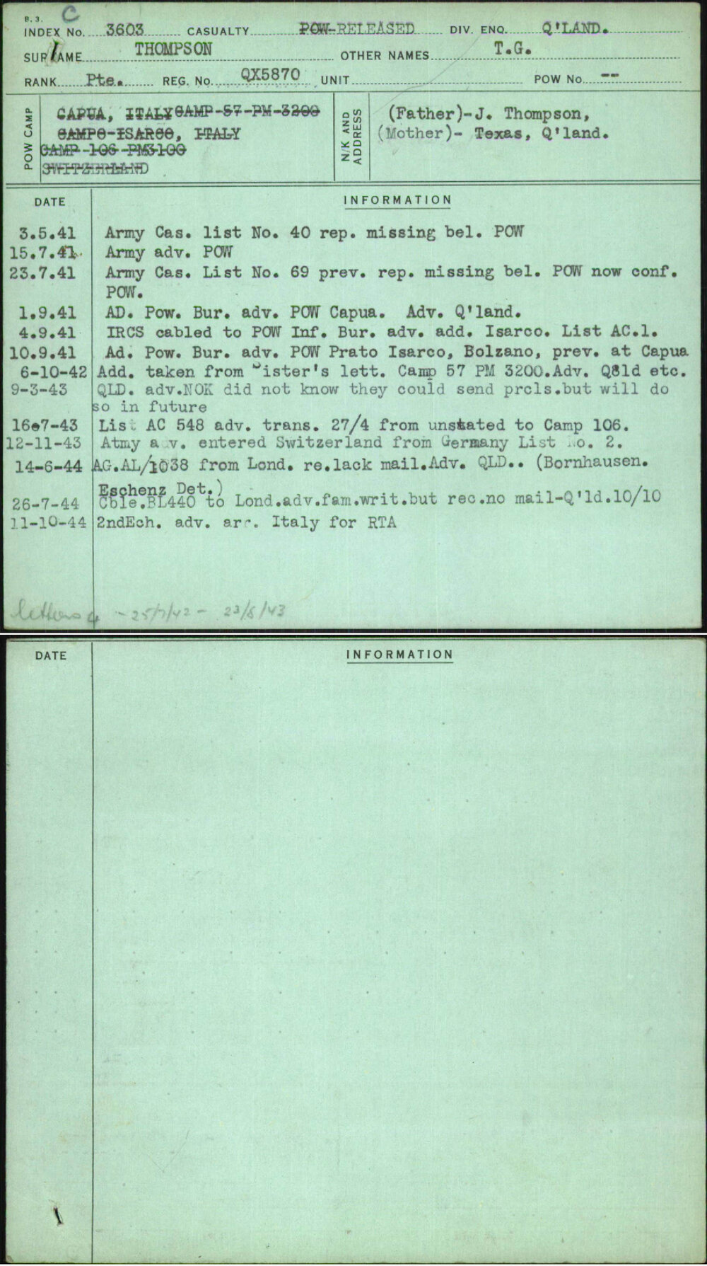 Thompson, T G, QX5870