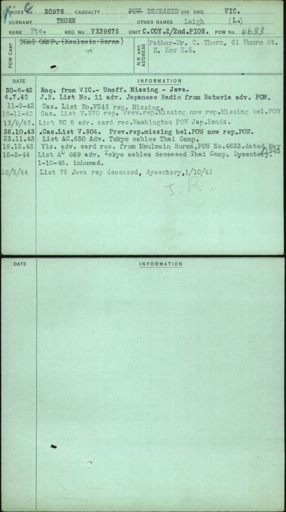Thorn, Leigh (L), VX39675