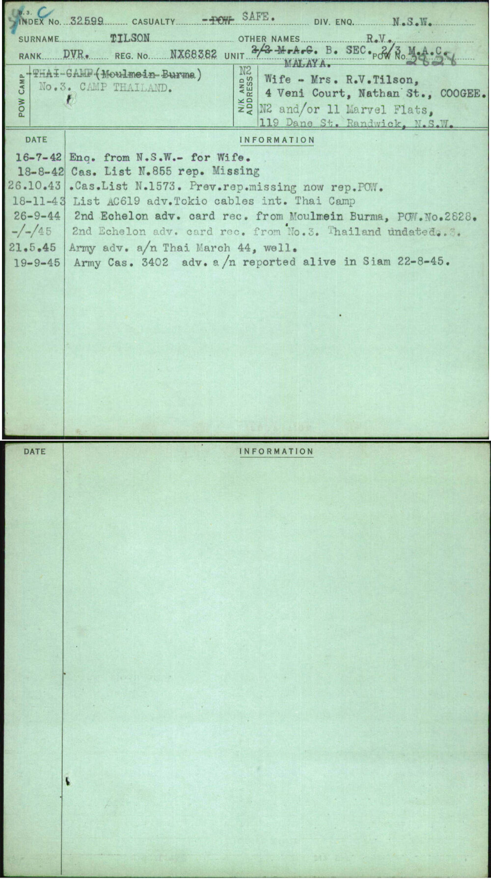 Tilson, R V, NX68382