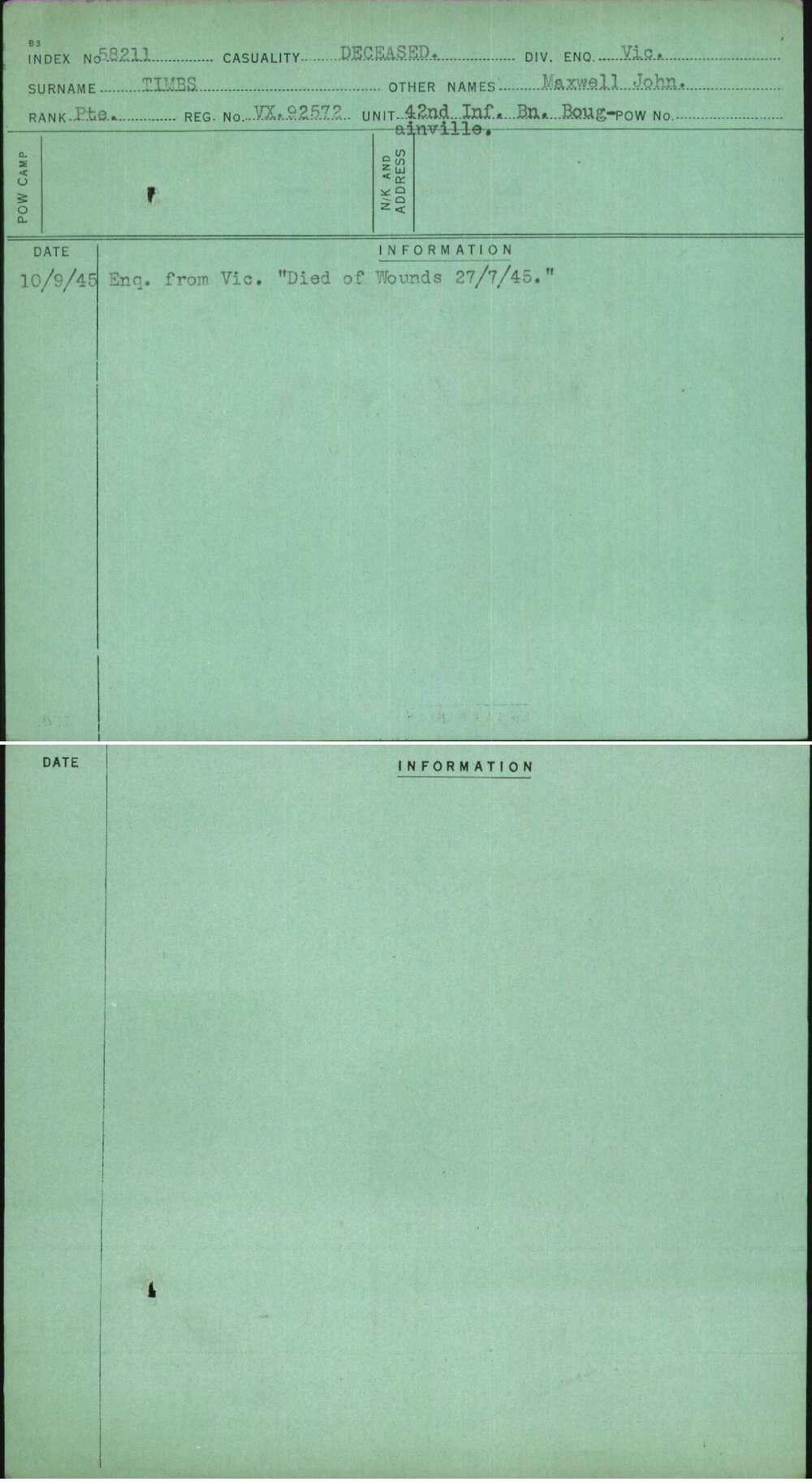 Timbs, Maxwell John, VX92572