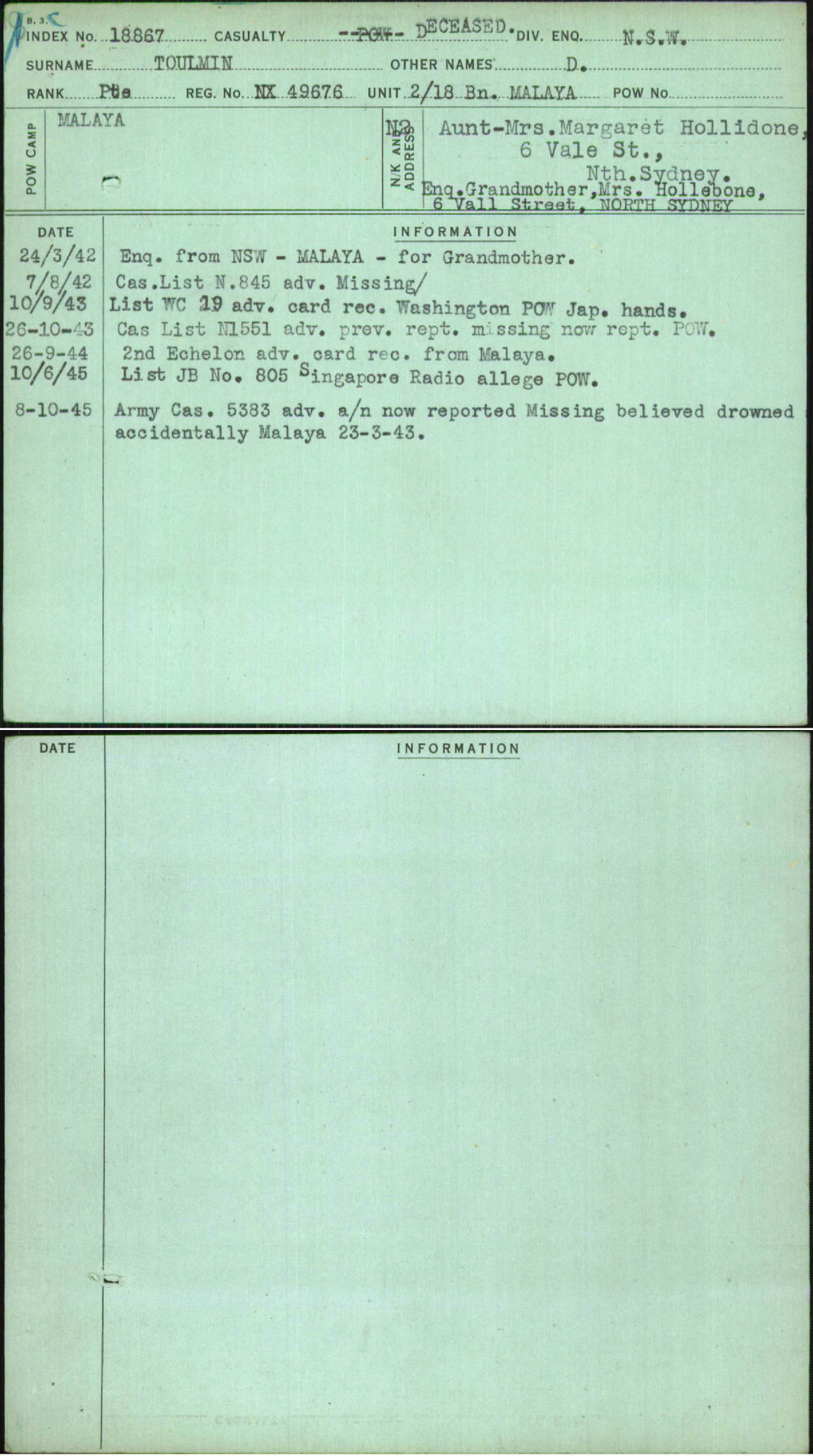 Toulmin, D, NX49676