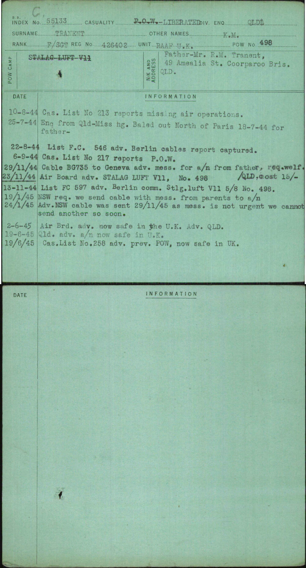 Tranent, K M, 426402