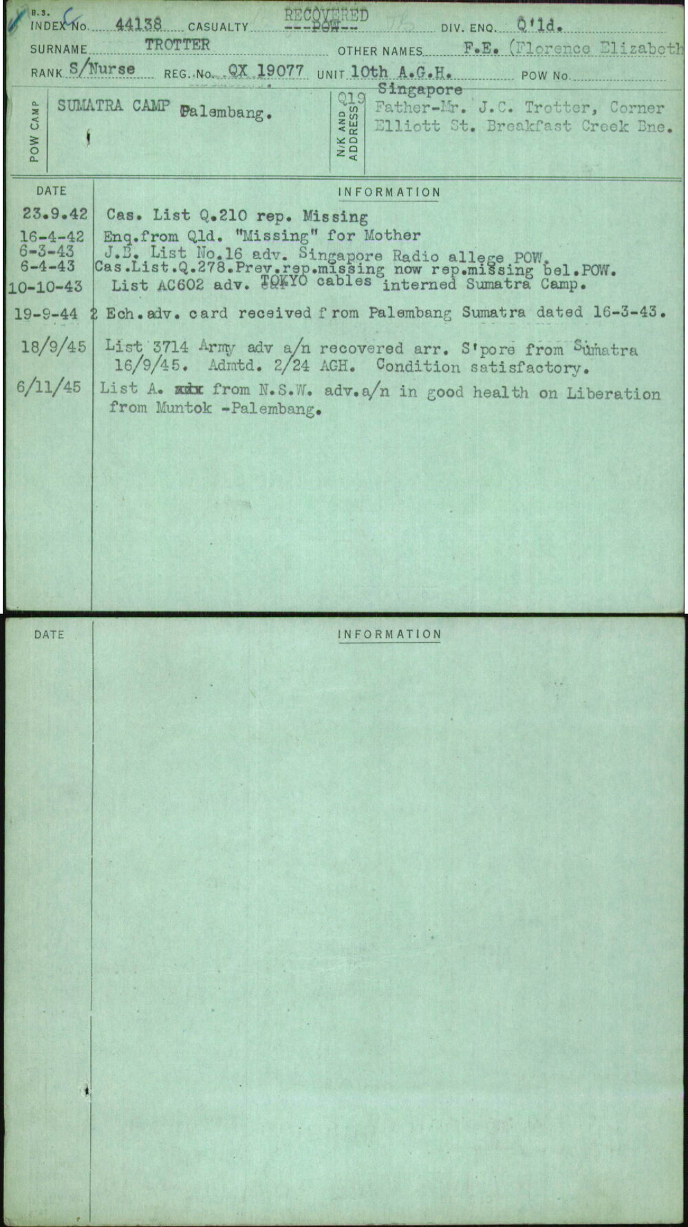 Trotter, F E (Florence Elizabeth), QX19077
