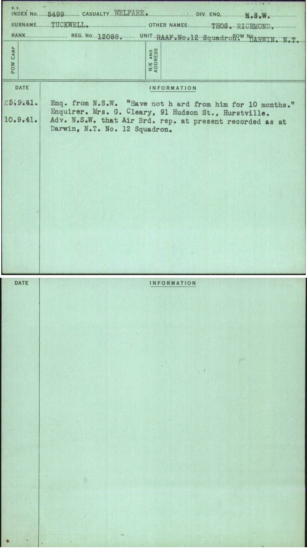 Tuckwell, Thos Richmond, 12088