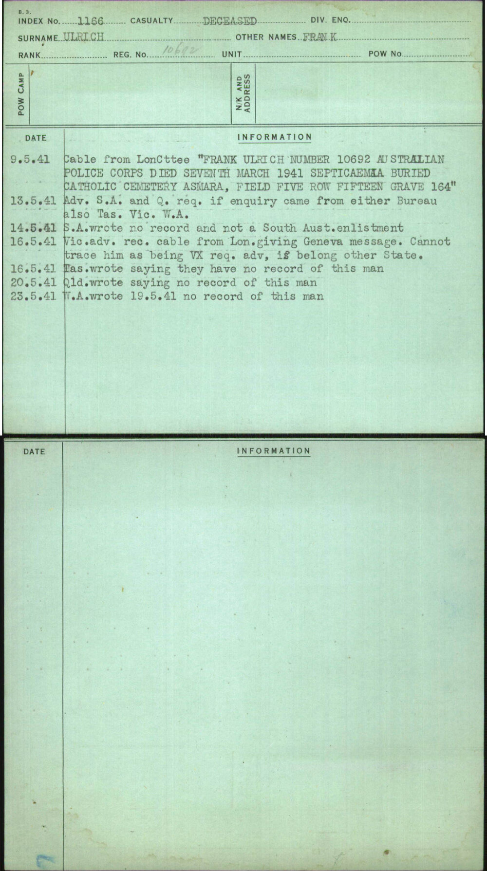 Ulrich, Frank, 10692