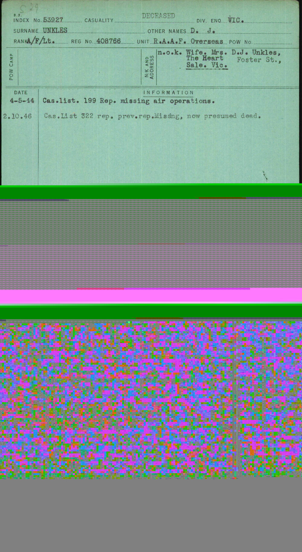 Unkles, D J, 408766