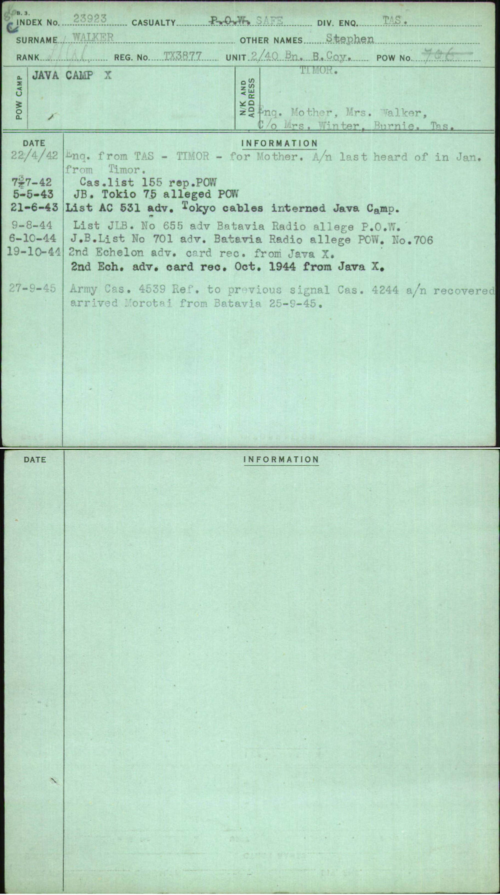 Walker, Stephen, TX3877