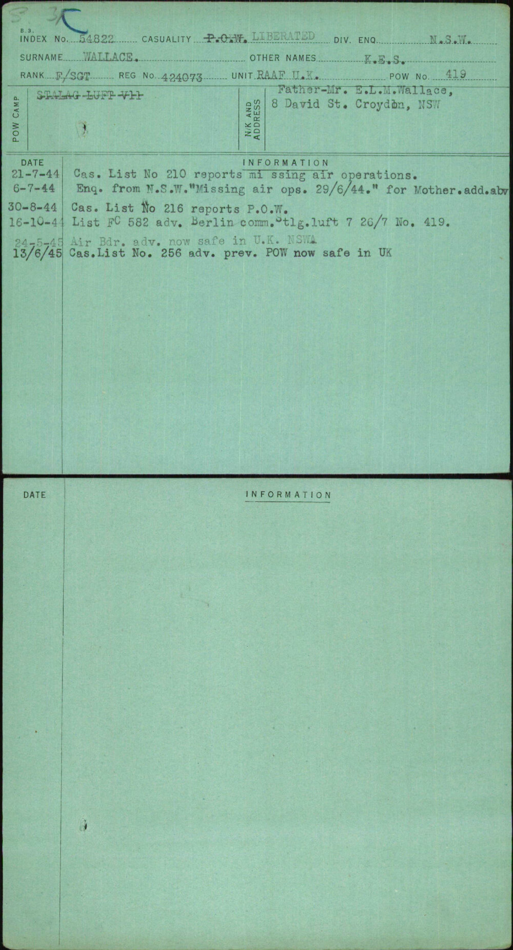 Wallace, K E S, 424073