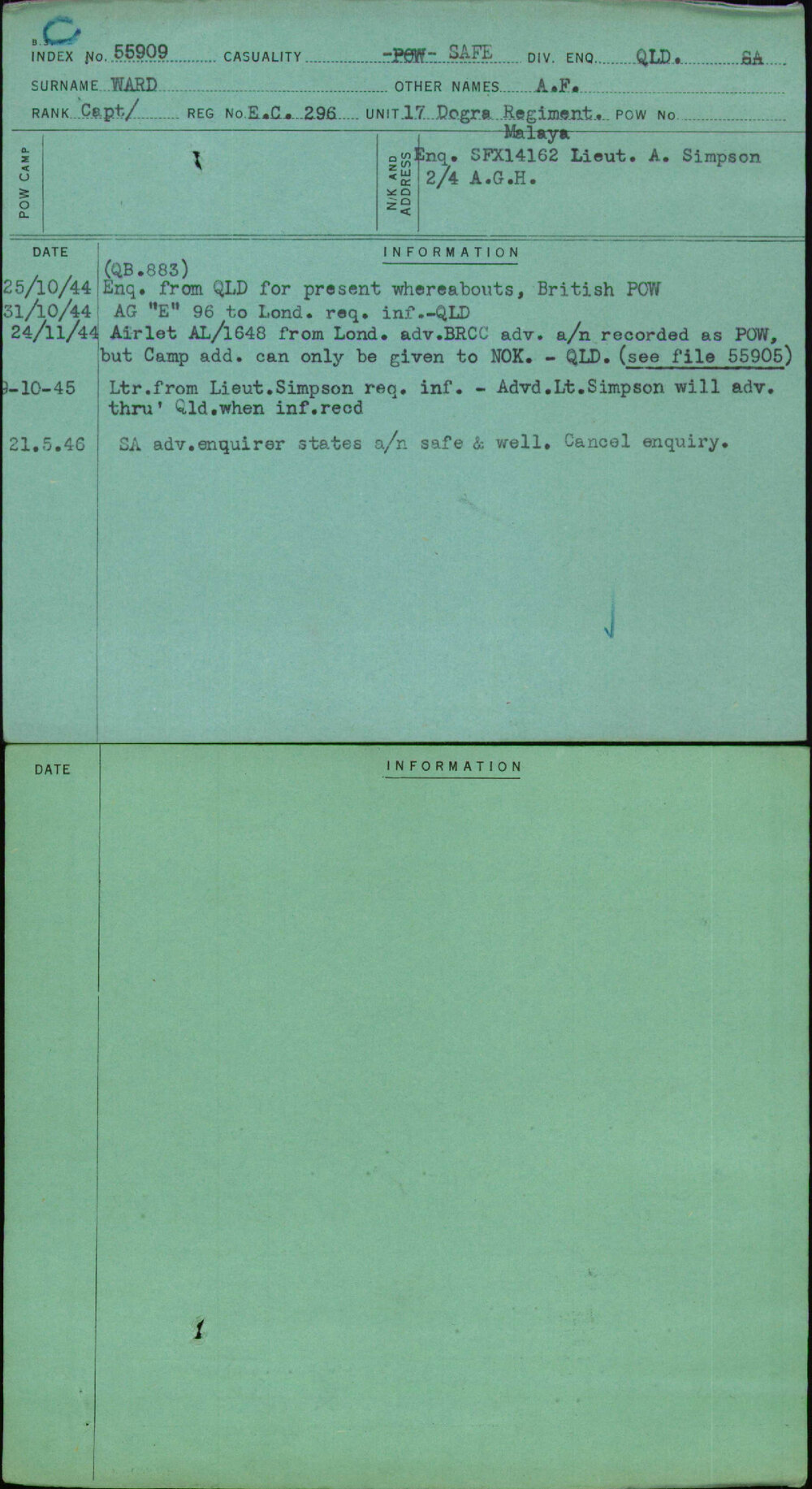 Ward, A F, Ec296