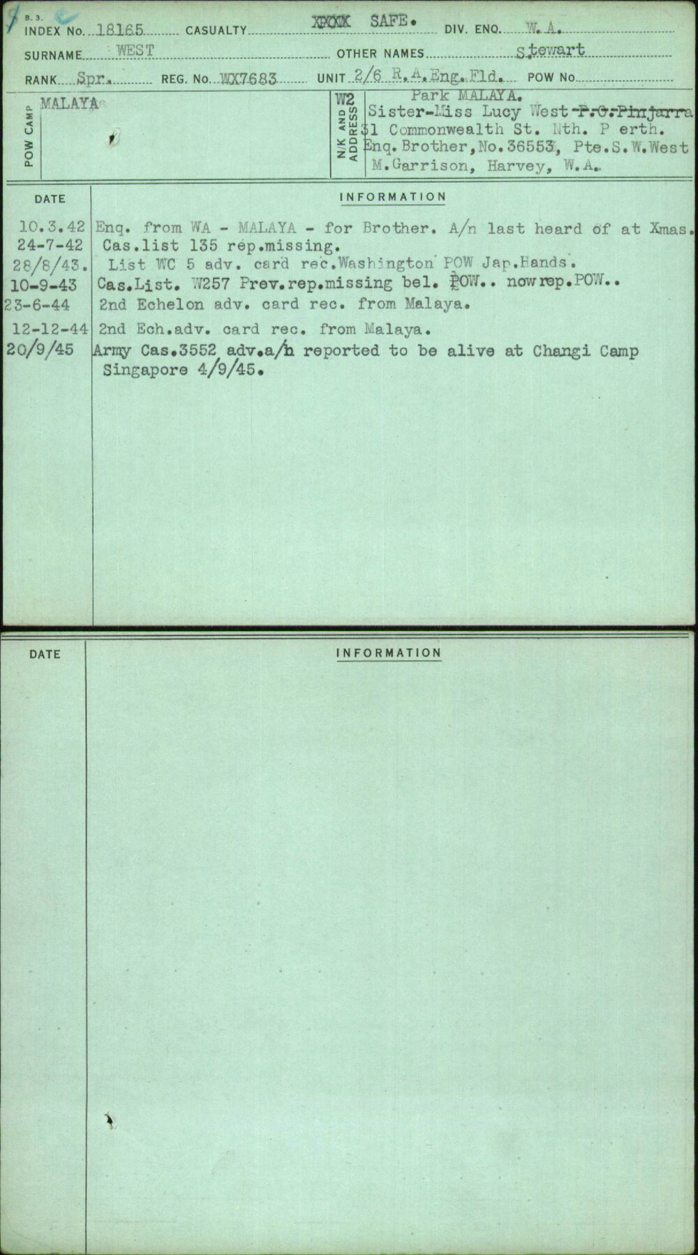 West, Stewart, WX7683