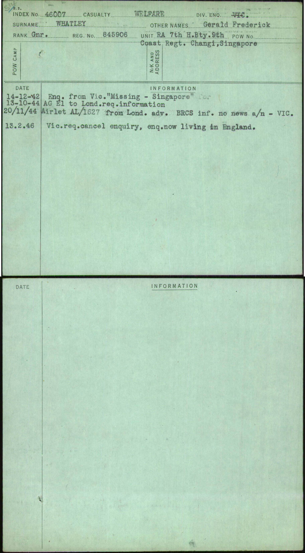 Whatley, Gerald Frederick, 845906