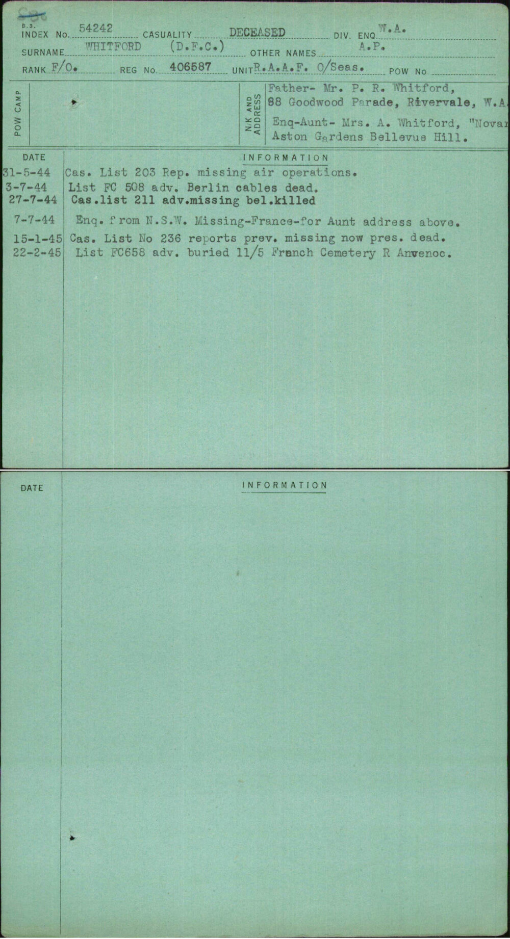Whitford (Dfc), A P, 406587