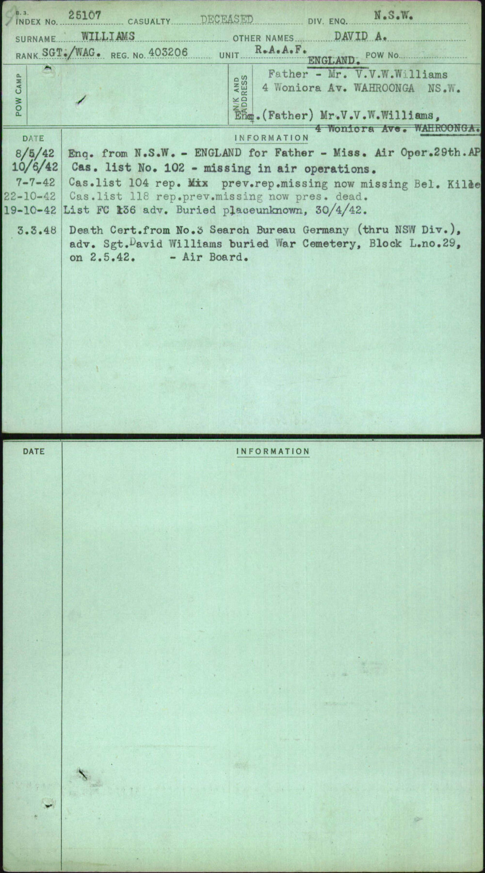 Williams, David A, 403206