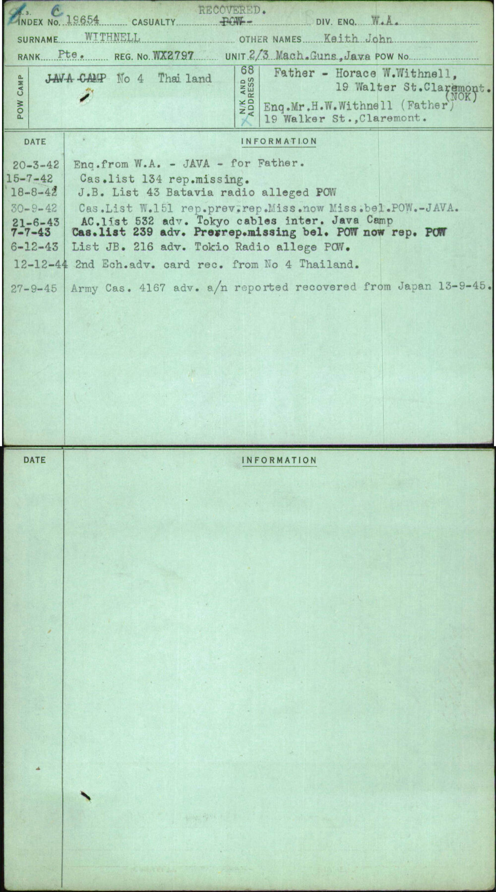 Withnell, Keith John, WX2797
