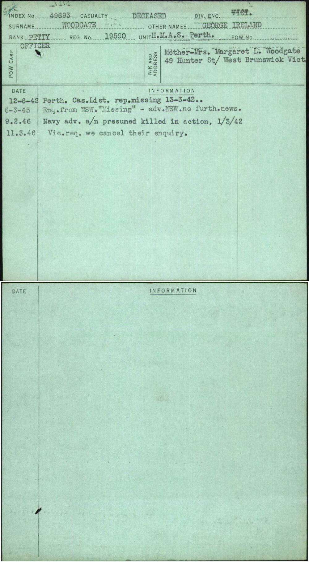 Woodgate, George Ireland, 19590