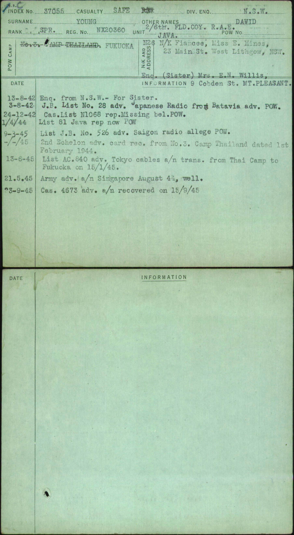 Young, David, NX20360