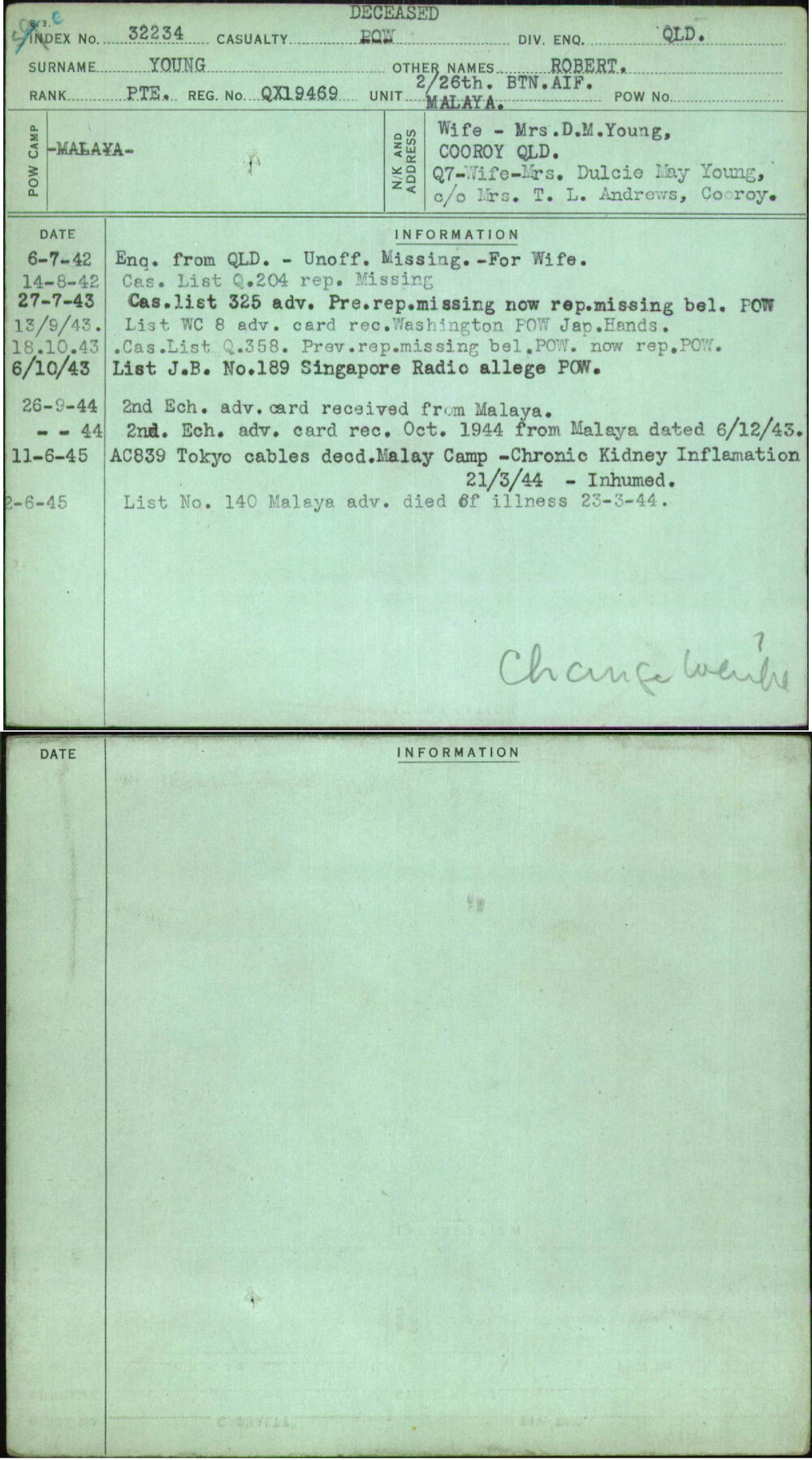 Young, Robert, QX19469