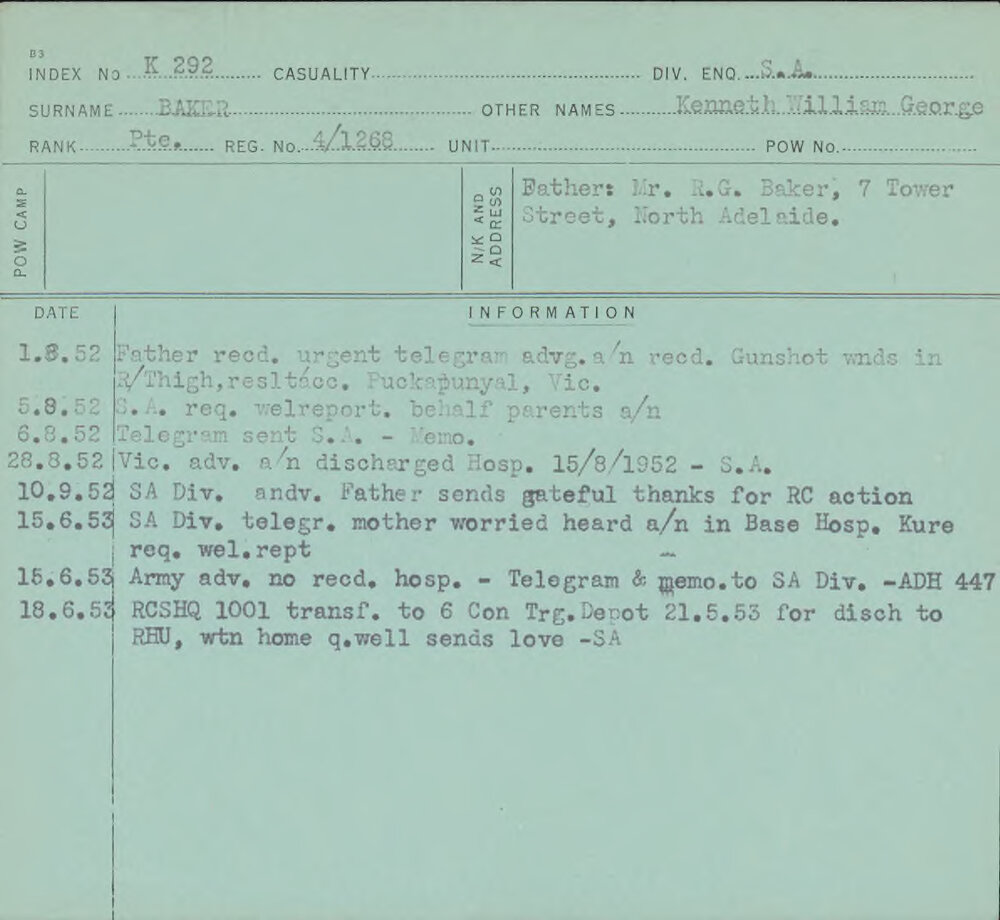 Baker, Kenneth William George, 4/1268