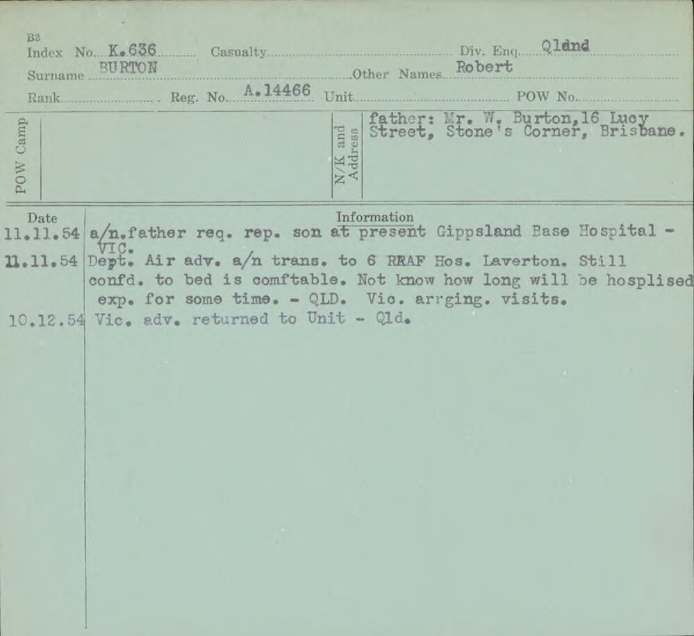 Burton, Robert A, 14466