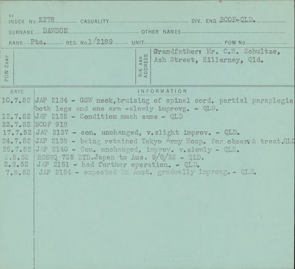 Dawson, 1/2189