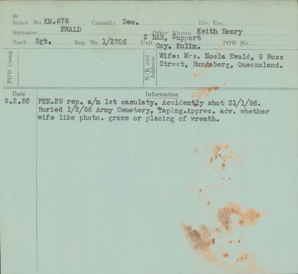 Ewald, Keith Henry, 1/2706
