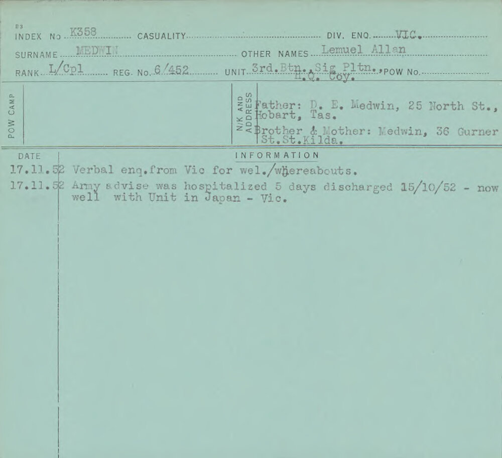 Medwin, Lemuel Allan, 6/452