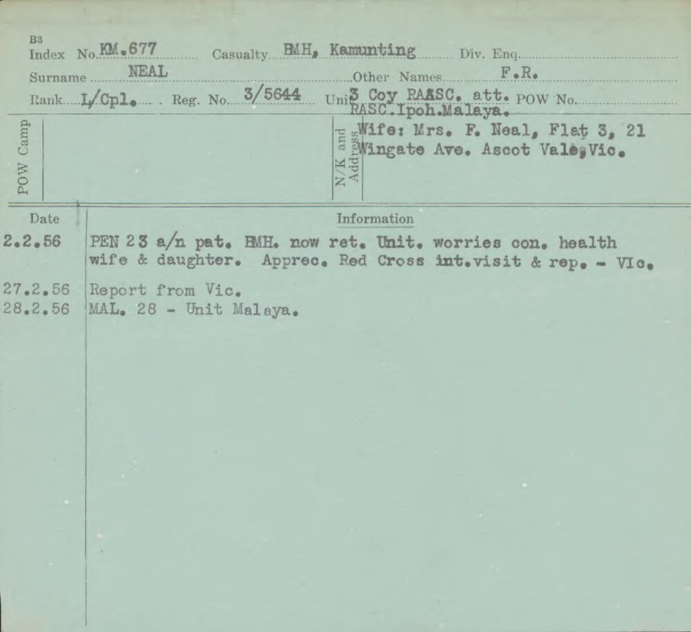 Neal, F R, 3/5644