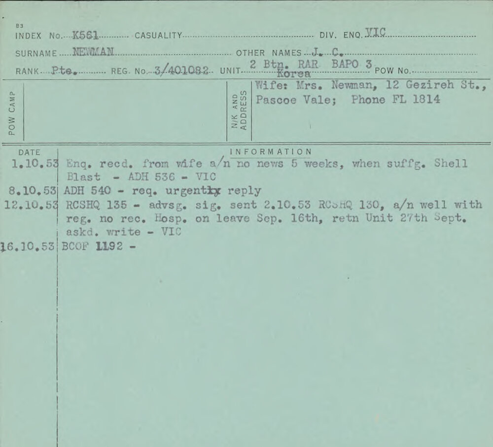 Newman, J C, 3/401082