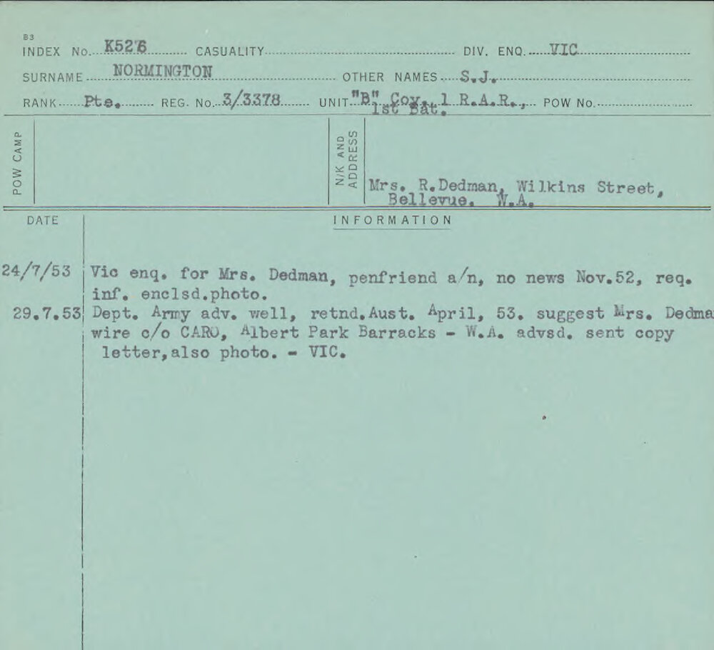 Normington, S J, 3/3378