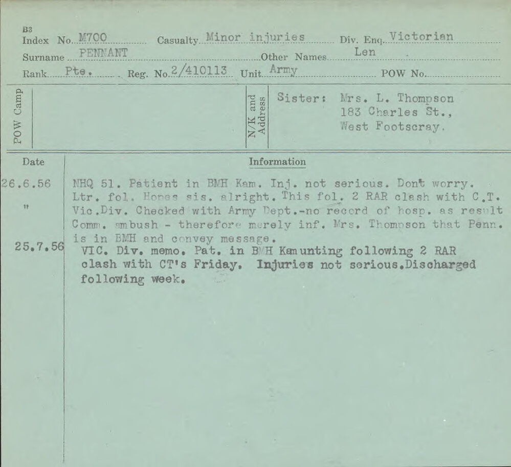 Pennant, Len, 2/410113