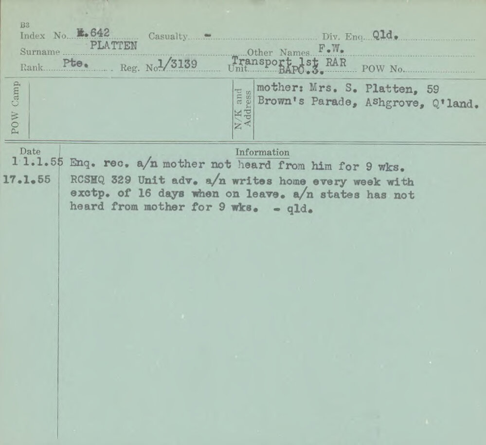 Platten, F W, 1/3139