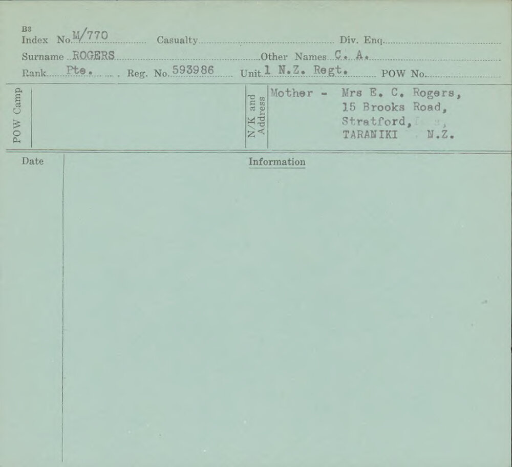 Rogers, C A, 593986