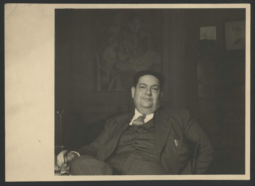 Darius Milhaud smiling at the camera