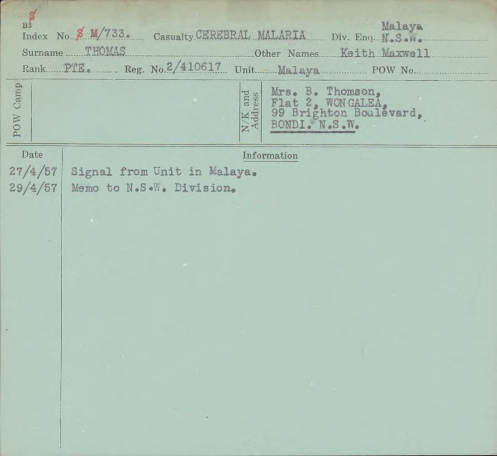 Thomas, Keith Maxwell, 2/410617