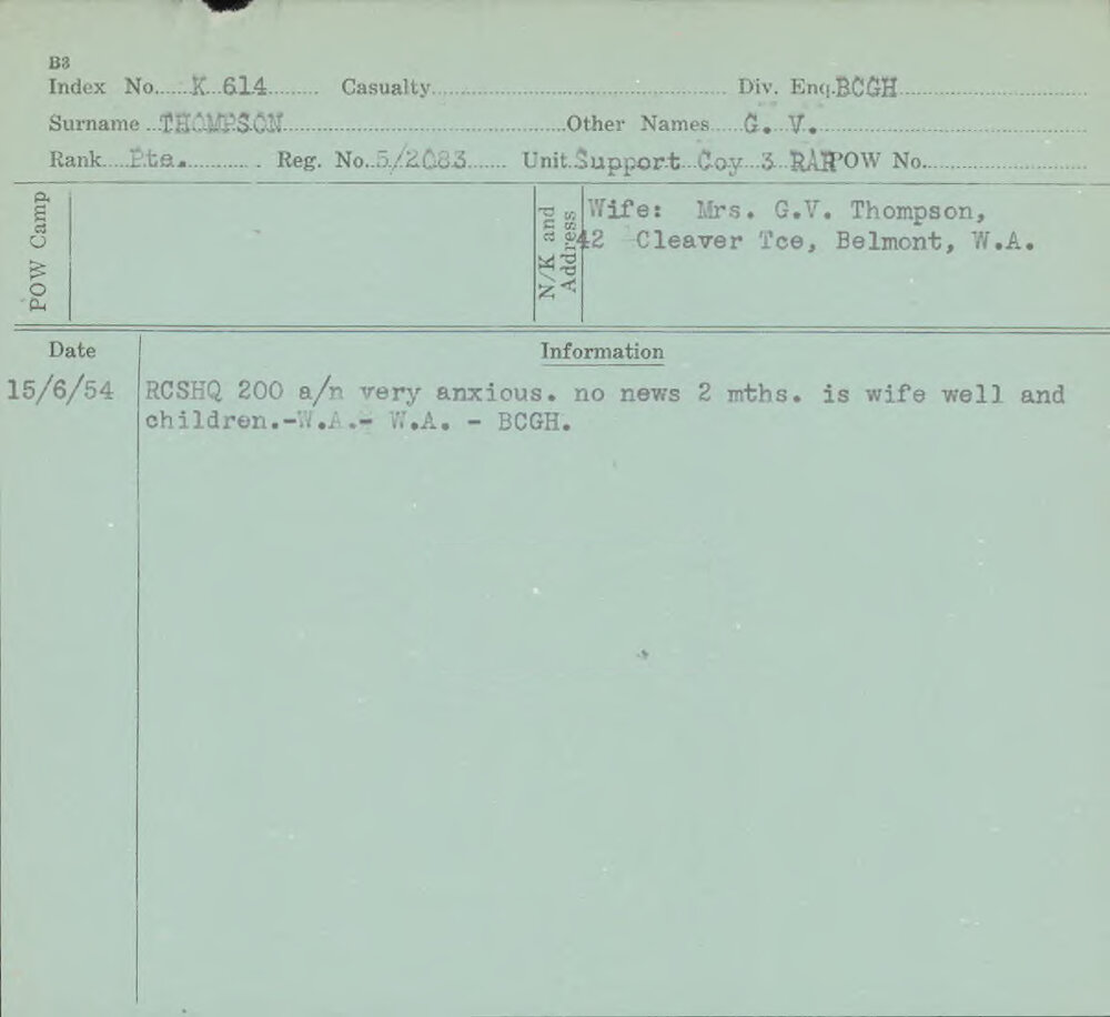 Thompson, G V, 5/2083