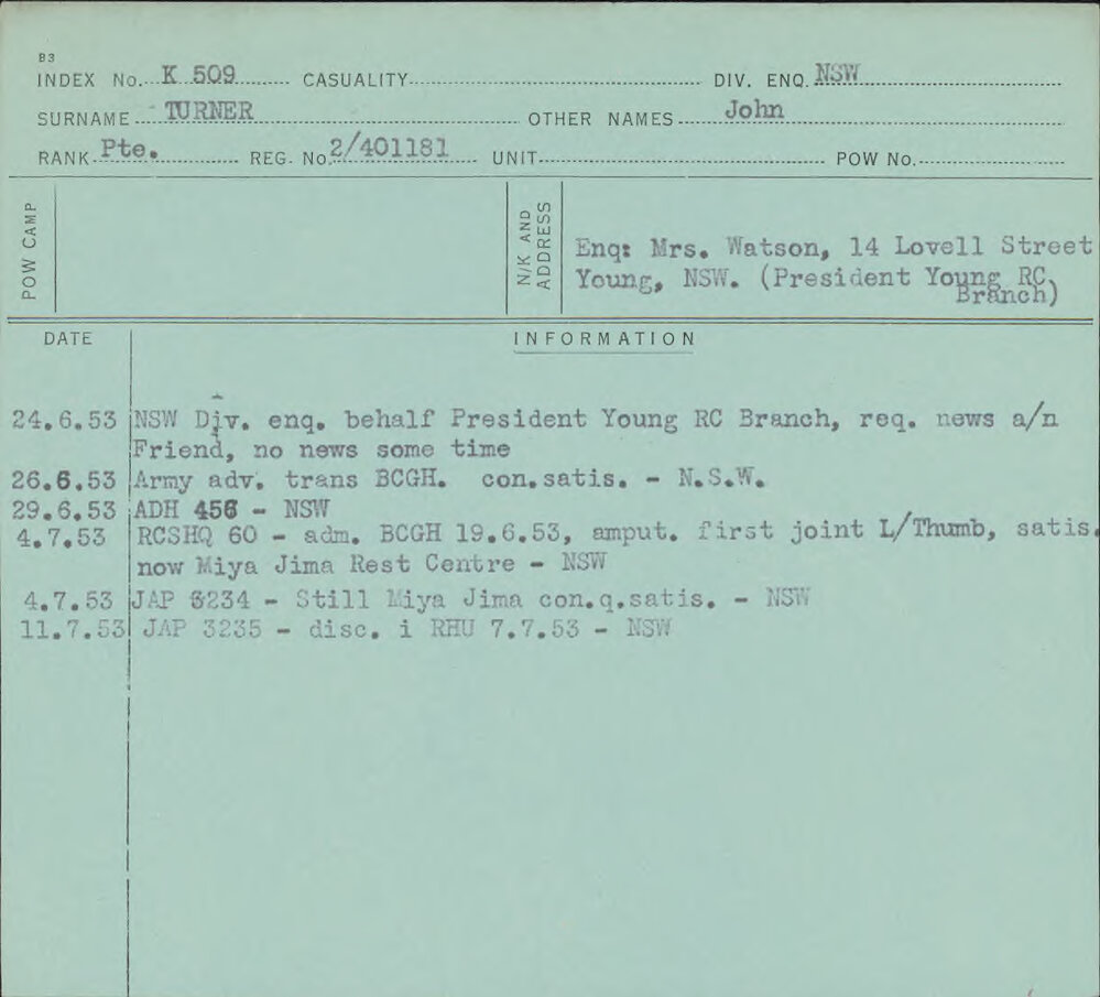 Turner, John, 2/401181