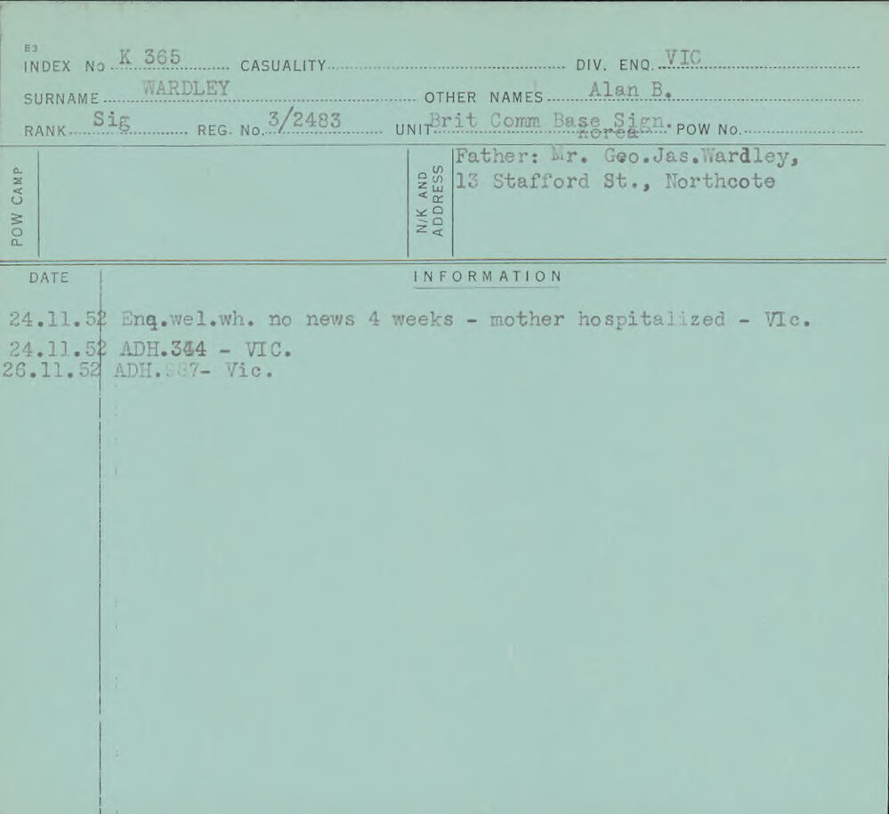 Wardley, Alan B, 3/2483