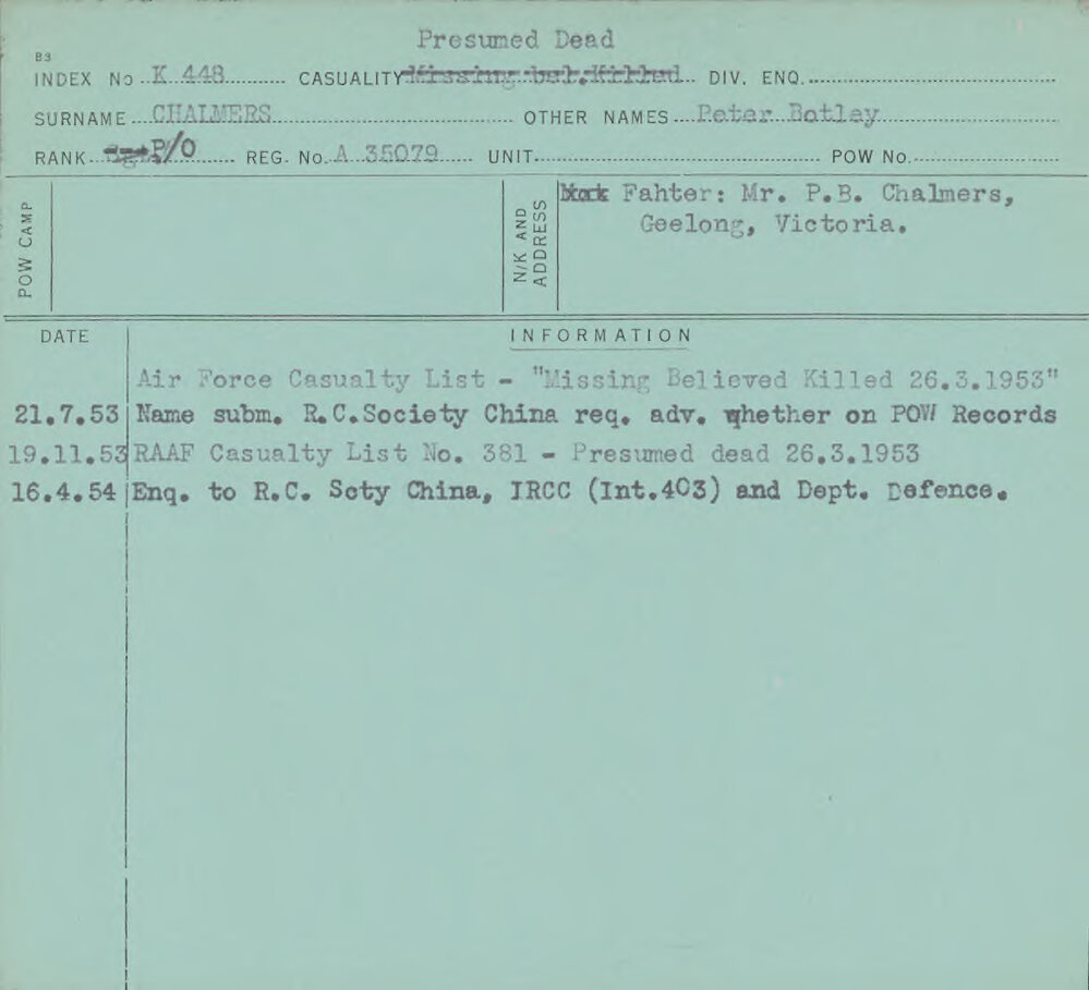 Chalmers, Peter Botley, A 35079