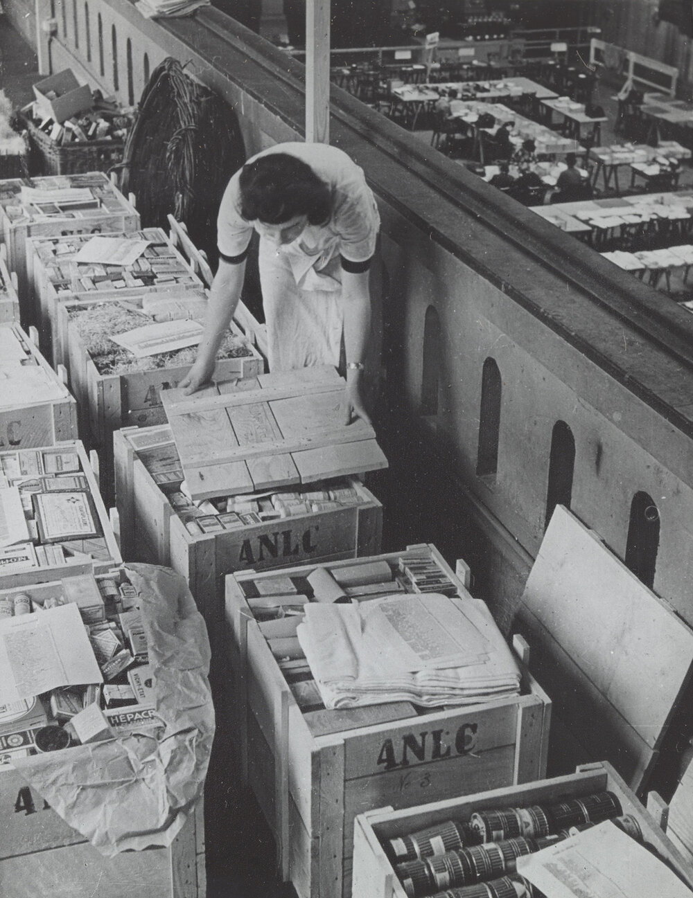 Pharmaceutical deposit. Sending aid to Finland. Geneva, Switzerland