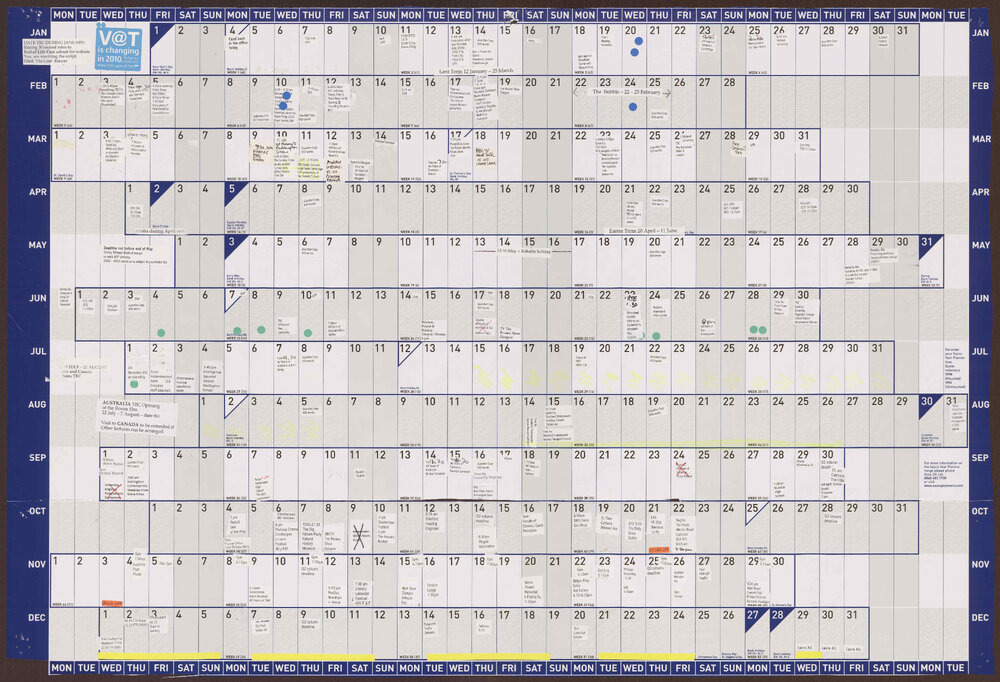 Year planner 2010