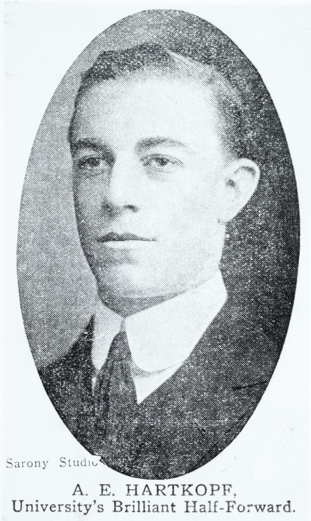 A.E. Hartkopf, Melbourne University's Brilliant Half-Forward, 1910-1914.