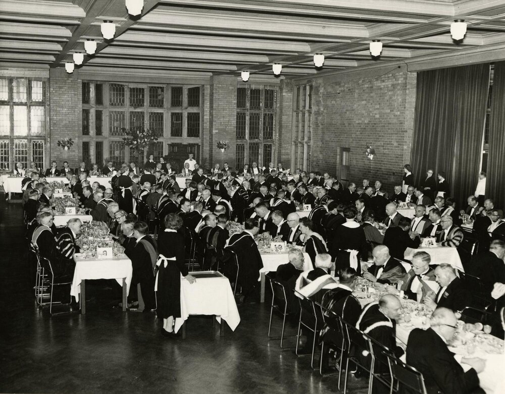 Centenary dinner in Union House, University of Melbourne, August 1956.