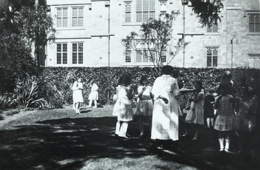 Children's tea party, University of Melbourne.