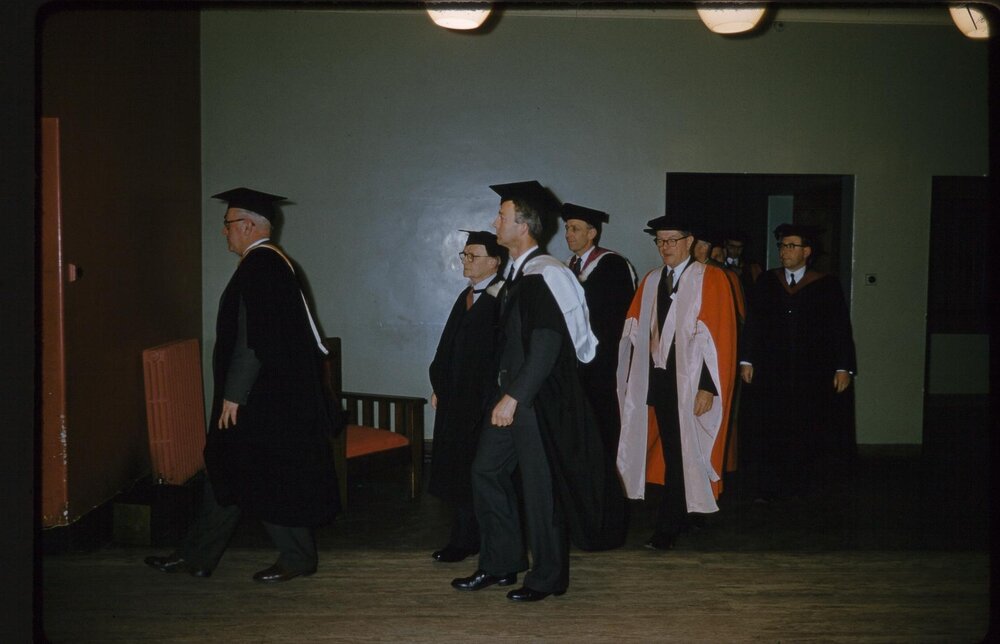 Conferring of honorary LL.D on Professor V. R. Kanolkar, University of Melbourne, August 1960.