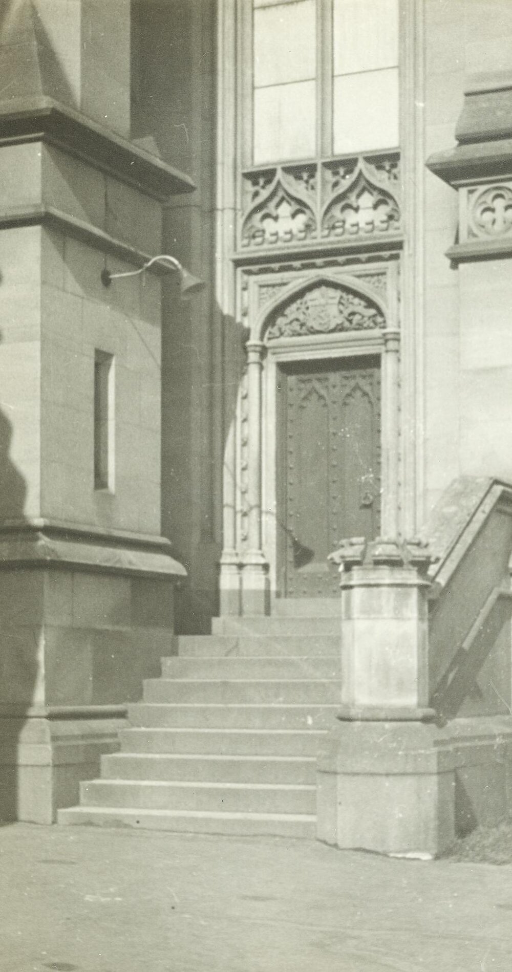 Dais door of Old Wilson Hall, University of Melbourne, circa 1932.