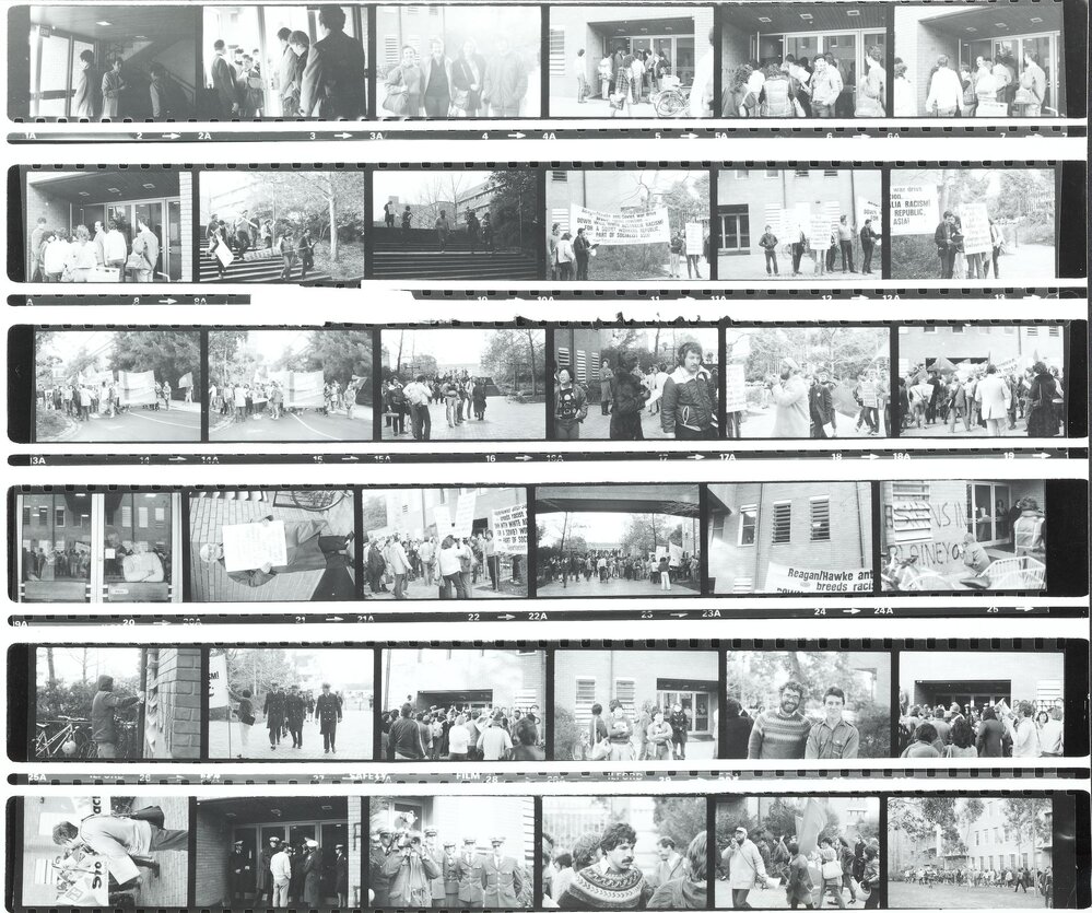 Demonstration, University of Melbourne, 1984.