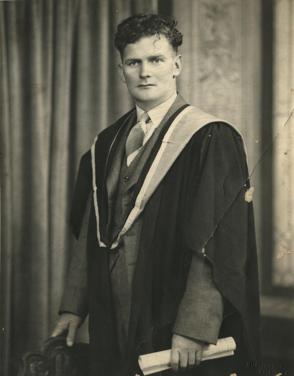 Desmond Robert Barrett, University of Melbourne, 13 April 1940.